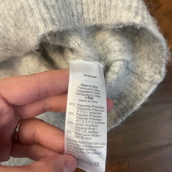 Madewell Vinson Shawl-Collar Pullover Sweater Size M - Picture 3 of 4